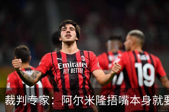 裁判专家：阿尔米隆捂嘴本身就要吃红牌，处罚力度取决于说了什么